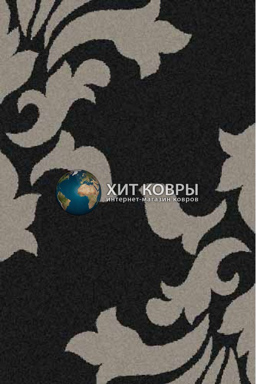 Российский ковер прямоугольный Platinum t620 черный серый